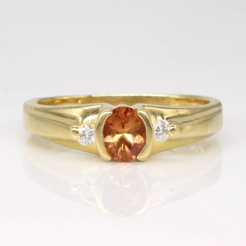 Shine Without Limits – Jewelry Sale Happening Now Peach Sapphire & Diamond Ring | 0.50ct, 0.06ctw | SZ 6.5 | Shine Without Limits – Jewelry Sale Happening Now Peach Sapphire & Diamond Ring | 0.50ct, 0.06ctw | SZ 6.5 |