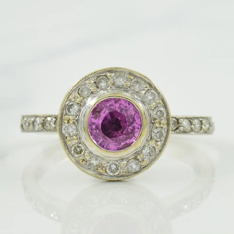 Affordable Luxury Jewelry – Style At A Great Price Pink Sapphire & Diamond Halo Ring | 0.75ct, 0.28ctw | SZ 5.5 | Affordable Luxury Jewelry – Style At A Great Price Pink Sapphire & Diamond Halo Ring | 0.75ct, 0.28ctw | SZ 5.5 |