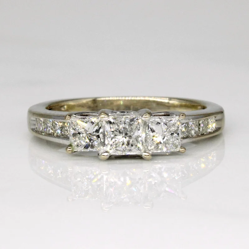 Luxury Jewelry At Unbeatable Discounts Princess Cut Diamond Engagement Ring | 0.87ctw | SZ 5.5 |