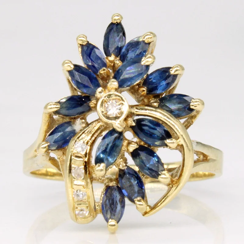 Jewelry Flash Sale – Stylish Designs At Unbeatable Rates Sapphire & Diamond Cocktail Ring | 1.00ctw, 0.05ctw | SZ 7.25 | Jewelry Flash Sale – Stylish Designs At Unbeatable Rates Sapphire & Diamond Cocktail Ring | 1.00ctw, 0.05ctw | SZ 7.25 |
