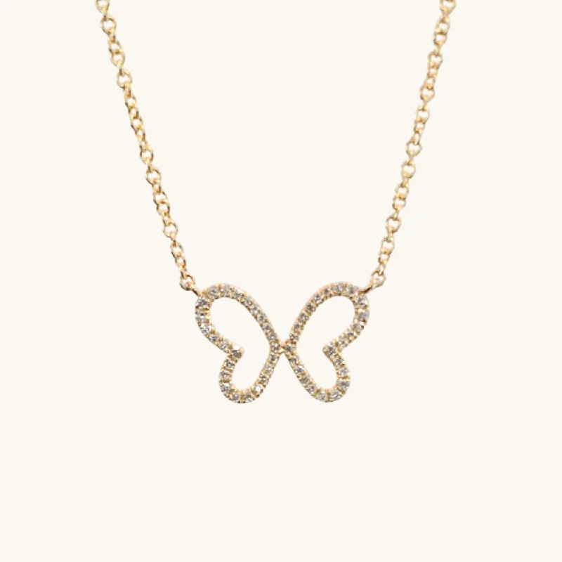 Jewelry Flash Sale – Stylish Designs At Unbeatable Rates Single Butterfly Diamond Necklace