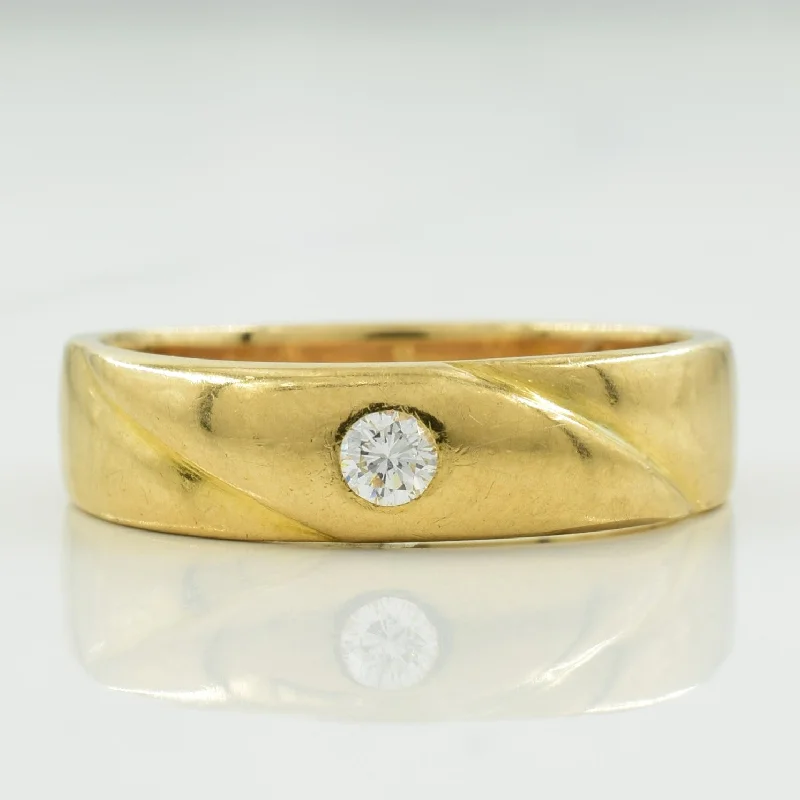 Discounted Jewelry For A Glamorous Look Solitaire Diamond Band | 0.10ct | SZ 10 |