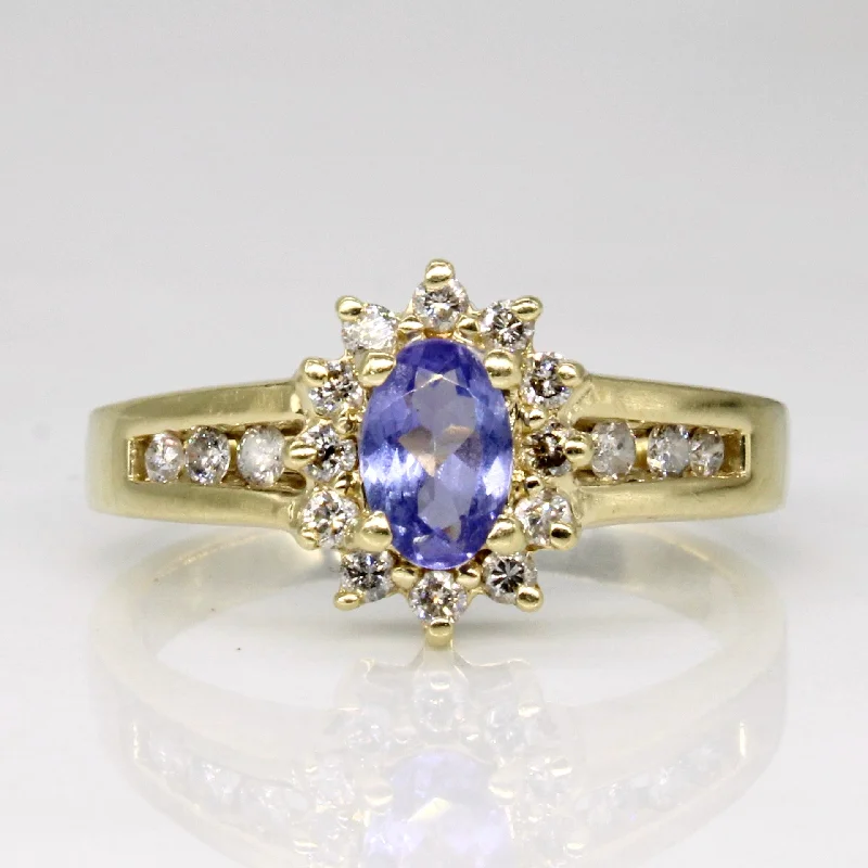 Accessorize For Less – Luxury Jewelry At Affordable Prices Tanzanite & Diamond Cocktail Ring | 0.40ct, 0.30ctw | SZ 6.75 | Accessorize For Less – Luxury Jewelry At Affordable Prices Tanzanite & Diamond Cocktail Ring | 0.40ct, 0.30ctw | SZ 6.75 |