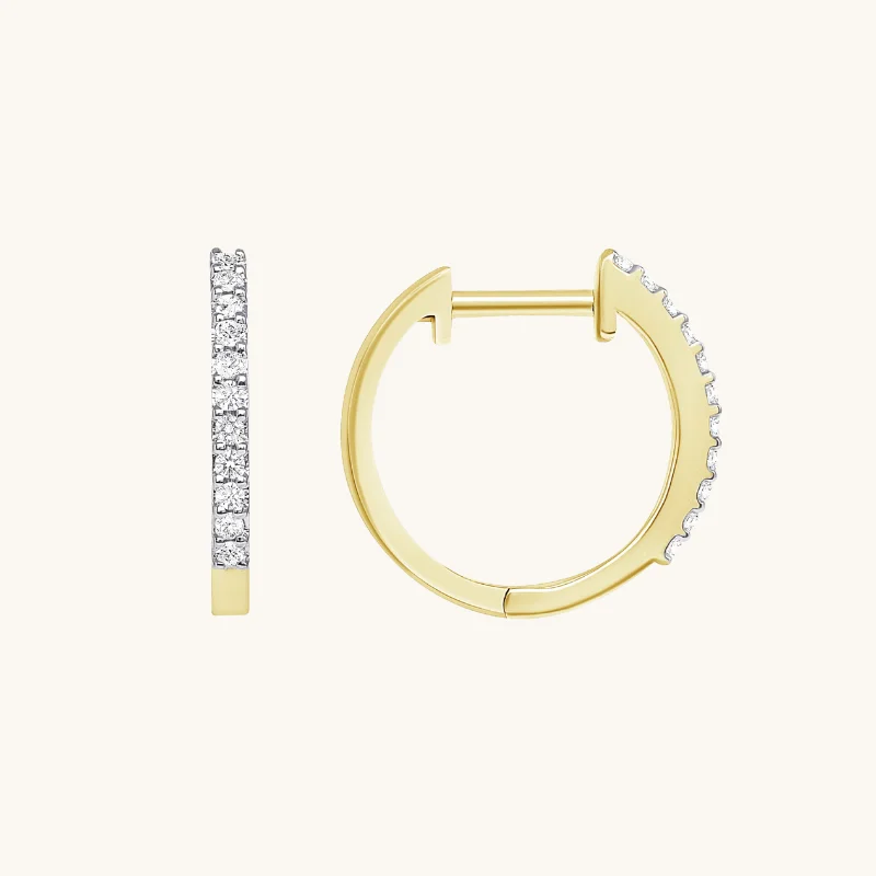 Dazzle In Elegance With Our Biggest Jewelry Sale The Hazel Huggie Earrings