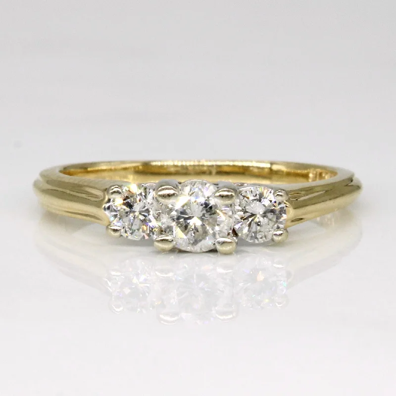 Shop Elegant Jewelry At Unbeatable Prices Three Stone Diamond Ring | 0.50ctw | SZ 5.5 |