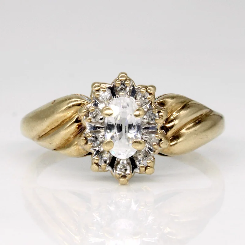 Big Discounts On Elegant Jewelry Collections Topaz & Diamond Ring | 0.20ct, 0.05ctw | SZ 5.25 |
