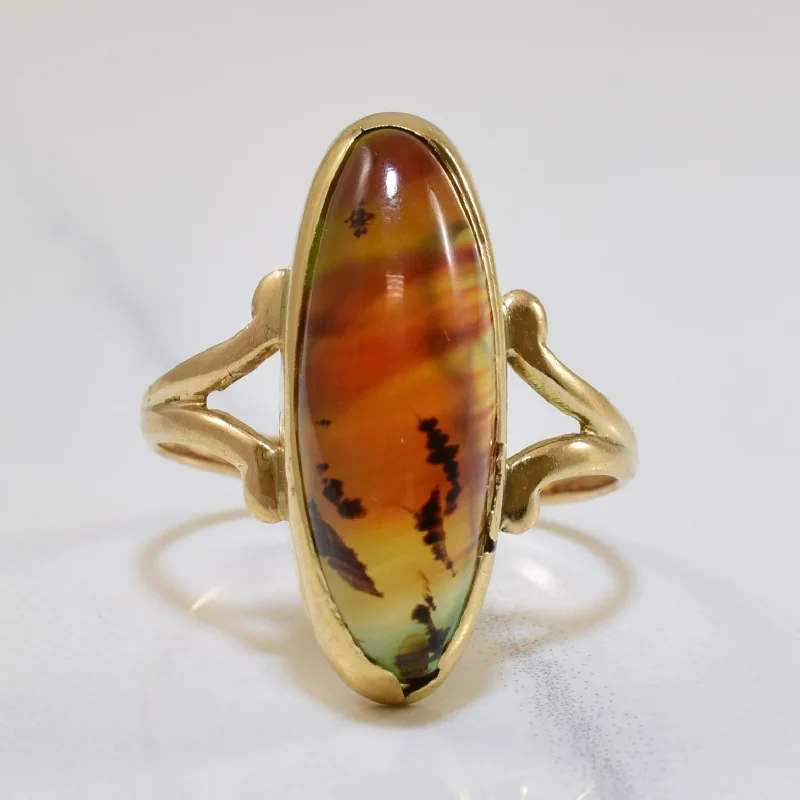 Must-Have Jewelry At Unbelievable Discounts Agate Cocktail Ring | 5.00ct | SZ 6 |
