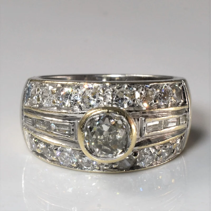 Seasonal Jewelry Deals – Elevate Your Style Modified Art Deco Diamond Ring | 1.88tw | SZ 6.5 |