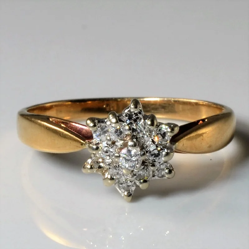 Shop Stylish Jewelry Now And Save Big Tapered Diamond Cluster Ring | 0.115ctw | SZ 5.5 | Shop Stylish Jewelry Now And Save Big Tapered Diamond Cluster Ring | 0.115ctw | SZ 5.5 |