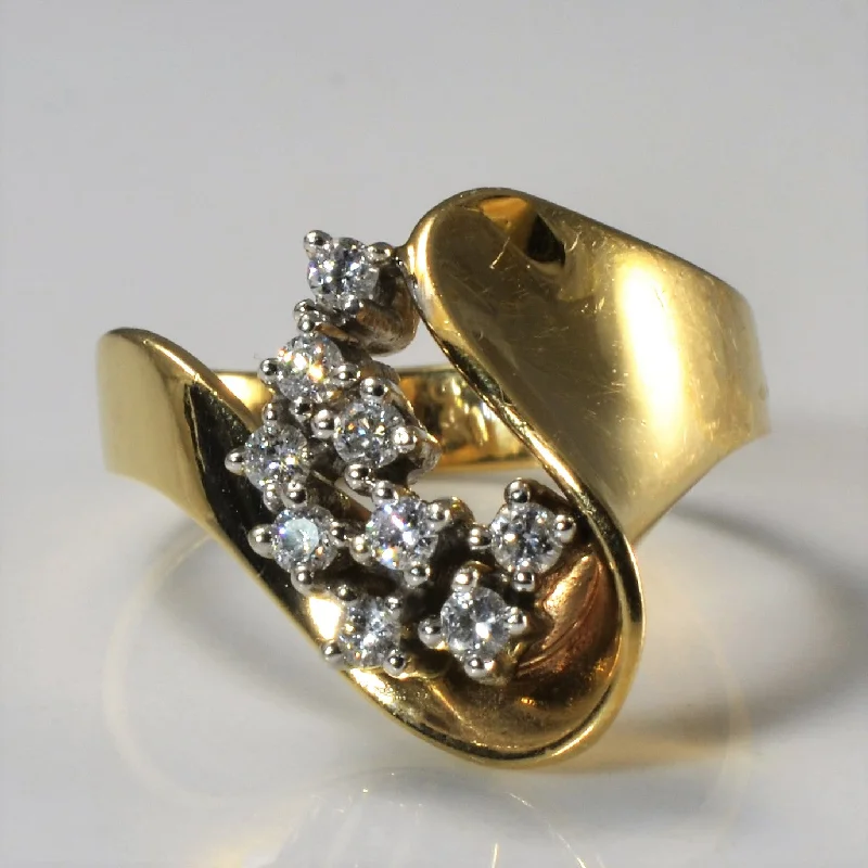 Flash Sale On Exquisite Jewelry – Don't Miss Out Abstract Diamond Swoop Ring | 0.18ctw | SZ 6.75 | Flash Sale On Exquisite Jewelry – Don't Miss Out Abstract Diamond Swoop Ring | 0.18ctw | SZ 6.75 |