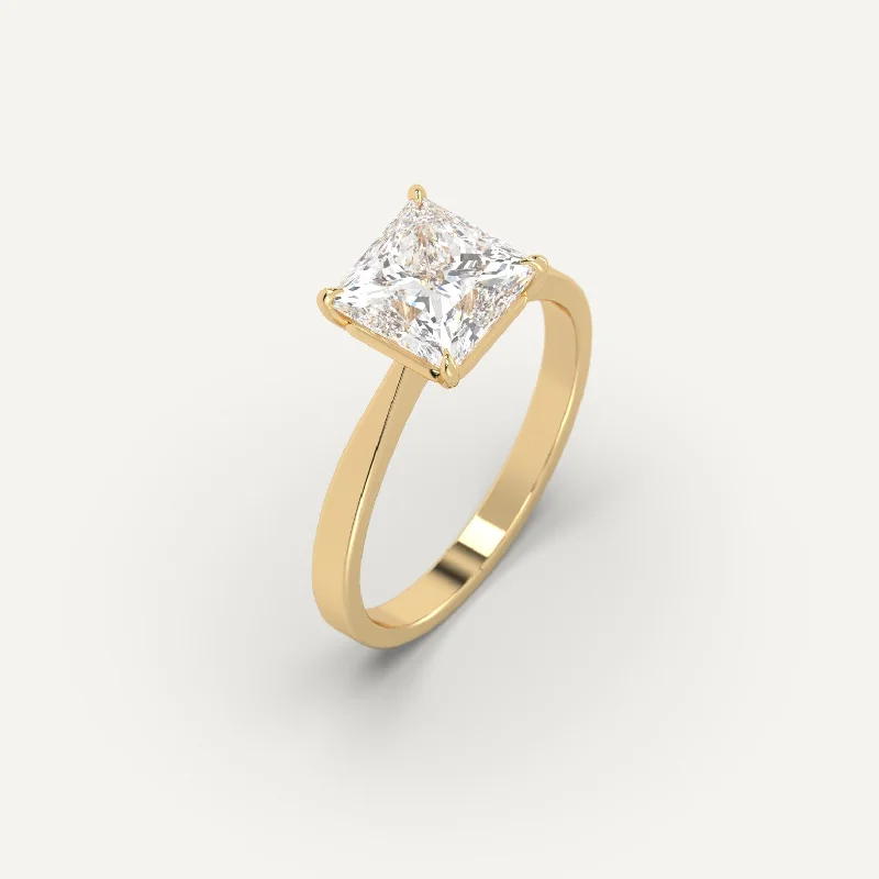 Everyday Jewelry Essentials Now On Sale 2 carat Princess Cut Diamond Ring