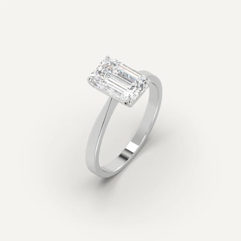 3 carat Emerald Cut Diamond Ring