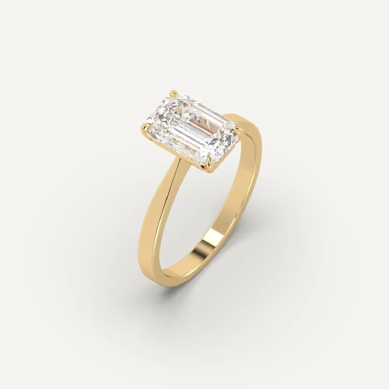 Flash Sale On Elegant Jewelry – Don't Miss Out 3 carat Emerald Cut Diamond Ring