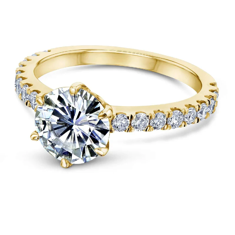 Affordable Luxury Jewelry – Style At A Great Price 6-Prong 1.9ct Moissanite Ring