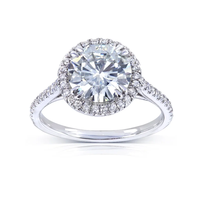 2-1/6ct.tw Original Round 8.0 Halo Ring