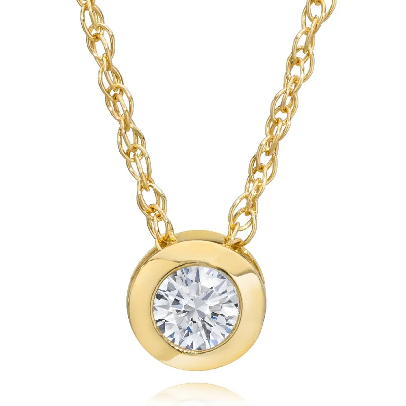 Bestselling Jewelry Now On Sale – Elevate Your Look 1/2ct Lab Grown Bezel Solitaire Diamond Pendant 14k Yellow Gold Necklace Bestselling Jewelry Now On Sale – Elevate Your Look 1/2ct Lab Grown Bezel Solitaire Diamond Pendant 14k Yellow Gold Necklace