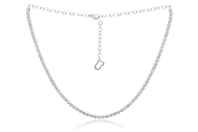 Best Jewelry Sale – Shop Exclusive Designs Now 14 kt white gold, 14" diamond choker necklace featuring 2.30 cts tw round diamonds Best Jewelry Sale – Shop Exclusive Designs Now 14 kt white gold, 14" diamond choker necklace featuring 2.30 cts tw round diamonds