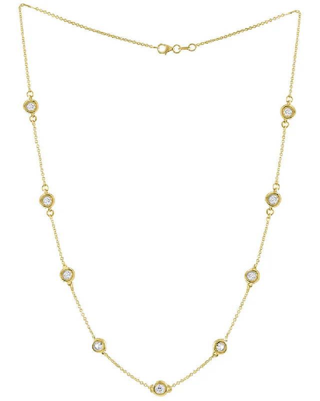 Make Your Outfit Shine With Discounted Jewelry 14 kt yellow gold, 18" diamonds-by-the-yard necklace featuring 2.25 cts tw white round diamonds Make Your Outfit Shine With Discounted Jewelry 14 kt yellow gold, 18" diamonds-by-the-yard necklace featuring 2.25 cts tw white round diamonds