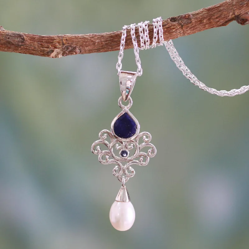 Celebrate Every Occasion With Sparkling Savings Azure Crown Sterling Silver Necklace Celebrate Every Occasion With Sparkling Savings Azure Crown Sterling Silver Necklace