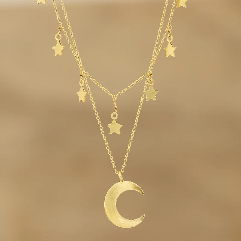 Sparkle For Less – Shop Our Limited-Time Jewelry Deals Celestial Gleam Gold Plated Sterling Silver Moon and Star Necklace Sparkle For Less – Shop Our Limited-Time Jewelry Deals Celestial Gleam Gold Plated Sterling Silver Moon and Star Necklace