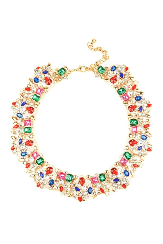 Unmissable Jewelry Clearance – Final Reductions Collar Necklace In Ivy Red