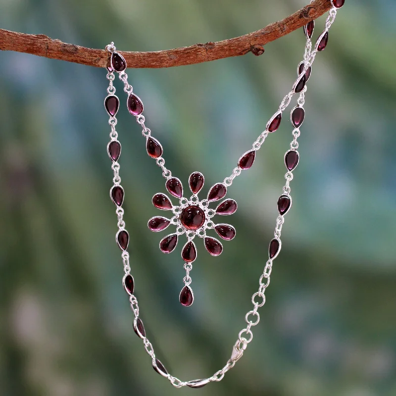 Last Chance To Grab Your Favorite Jewelry At A Discount Crimson Allure Garnet & Silver Necklace Last Chance To Grab Your Favorite Jewelry At A Discount Crimson Allure Garnet & Silver Necklace