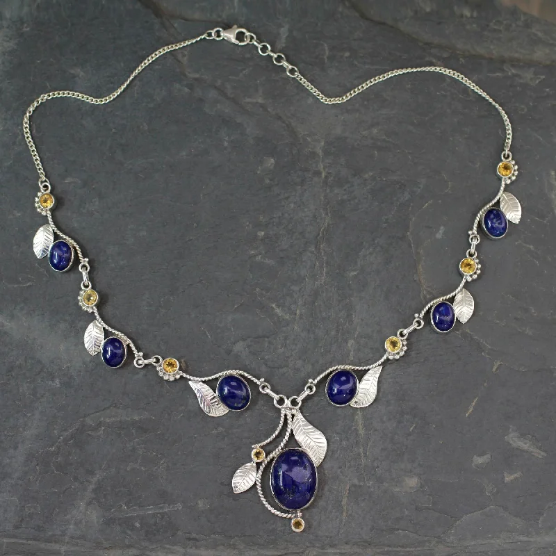 Get The Best Deals On Timeless Jewelry Pieces Dew Blossoms Lapis Lazuli Necklace