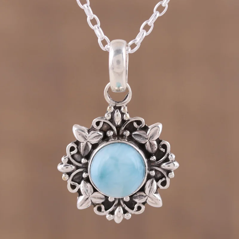 Elegant Jewelry, Affordable Luxury – Shop Now Ethereal Eden Larimar and Sterling Silver Pendant Necklace from India Elegant Jewelry, Affordable Luxury – Shop Now Ethereal Eden Larimar and Sterling Silver Pendant Necklace from India