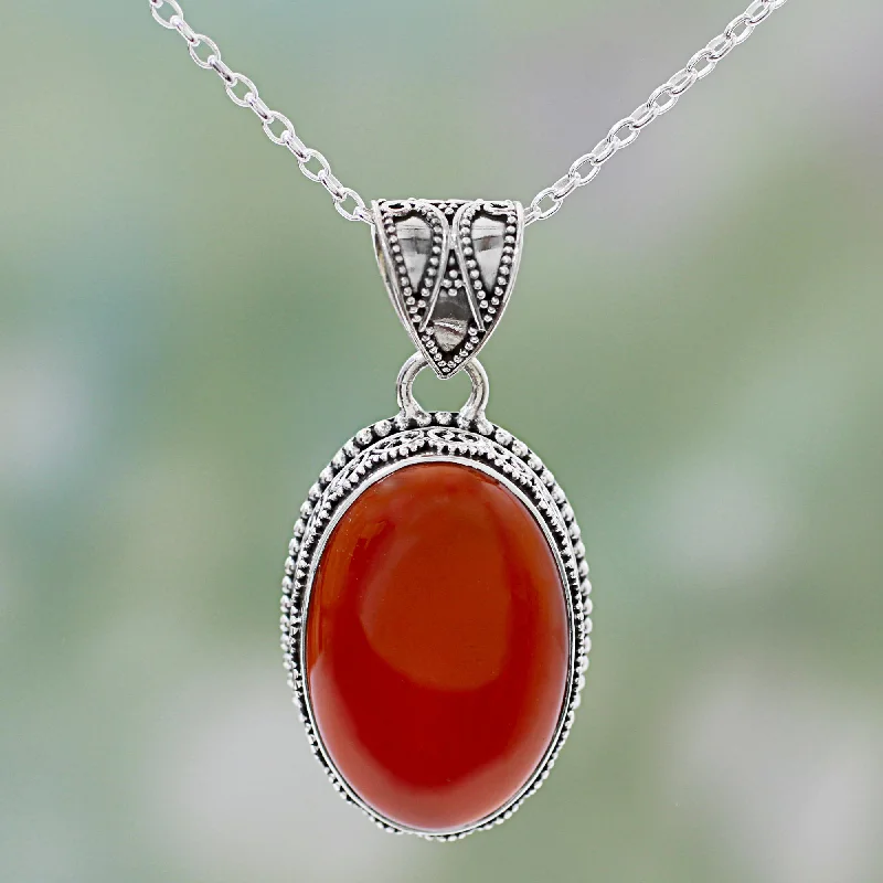 Make Every Moment Shine – Jewelry Discounts Available Fiery Glamour Carnelian Silver Pendant Necklace Make Every Moment Shine – Jewelry Discounts Available Fiery Glamour Carnelian Silver Pendant Necklace