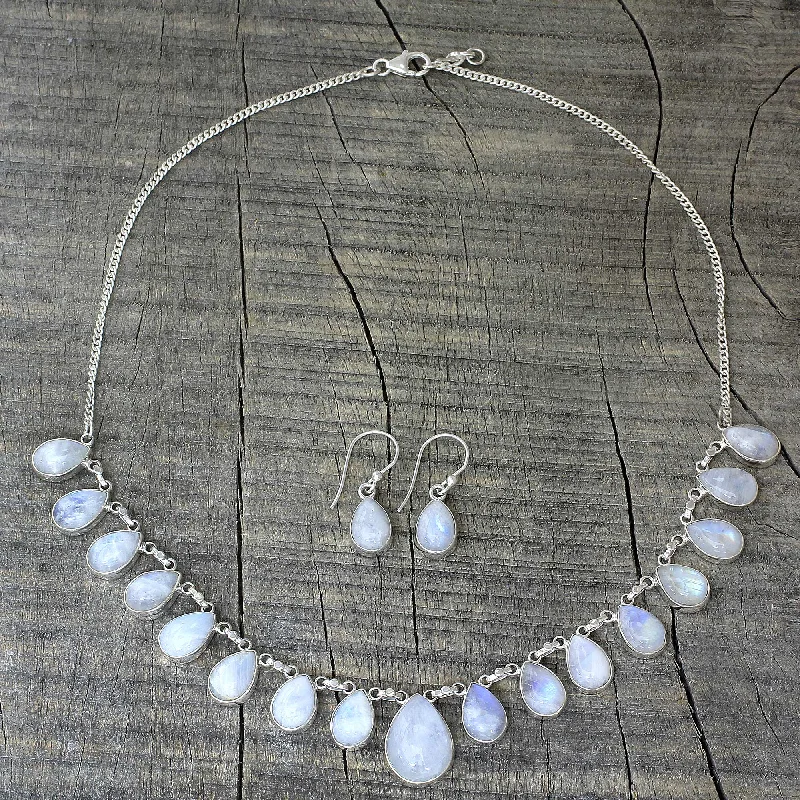 Huge Savings On Timeless Jewelry Collections Lovely Morning Moonstone & Silver Jewelry Set Huge Savings On Timeless Jewelry Collections Lovely Morning Moonstone & Silver Jewelry Set