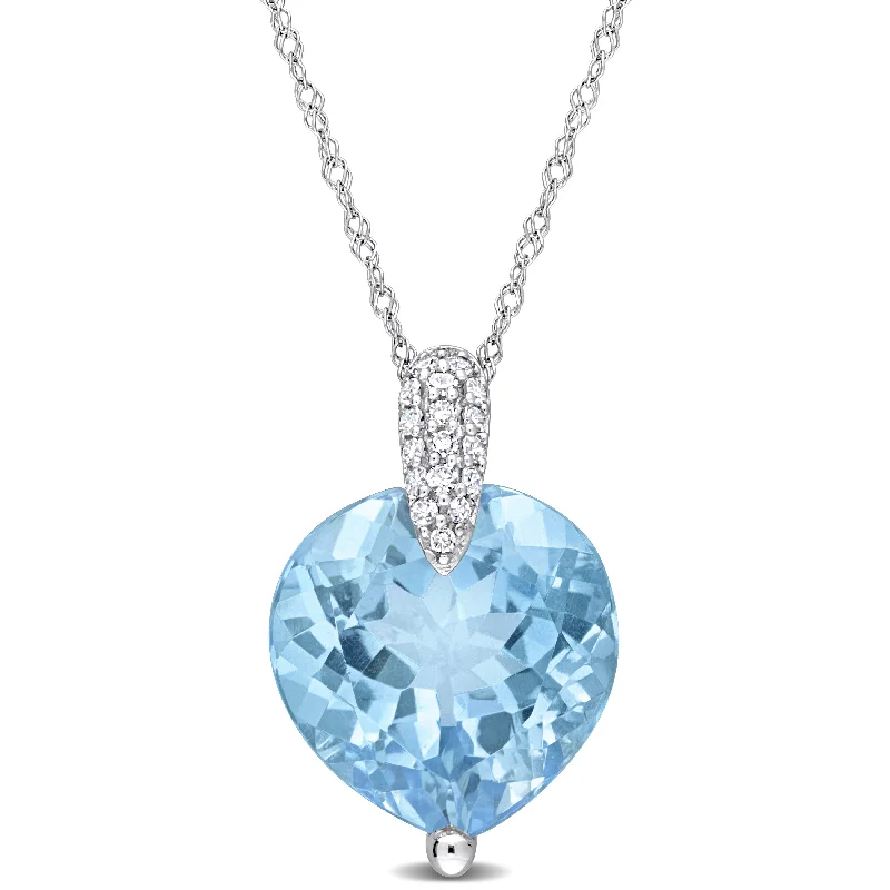 Exclusive Jewelry Discounts – Shop Now For Savings Mimi & Max 7ct TGW Sky-Blue Topaz and 1/10ct TDW Diamond Heart Pendant with Chain in 14k White Gold Exclusive Jewelry Discounts – Shop Now For Savings Mimi & Max 7ct TGW Sky-Blue Topaz and 1/10ct TDW Diamond Heart Pendant with Chain in 14k White Gold