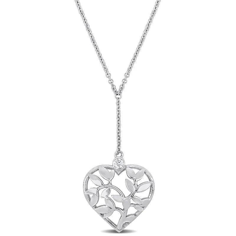 Exclusive Gemstone Jewelry Markdowns – Shop Now Mimi & Max Cubic Zirconia Heart Drop Necklace in Sterling Silver - 16+2 in Exclusive Gemstone Jewelry Markdowns – Shop Now Mimi & Max Cubic Zirconia Heart Drop Necklace in Sterling Silver - 16+2 in