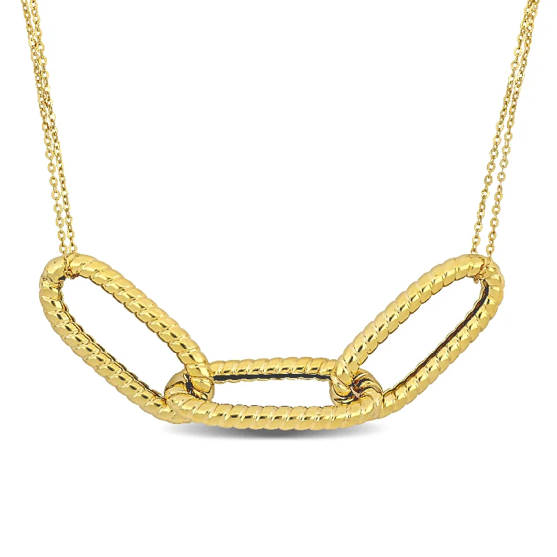 Jewelry Deals That Sparkle – Shop Today Mimi & Max Intertwined Three-Link Necklace in 14k Yellow Gold - 16 in Jewelry Deals That Sparkle – Shop Today Mimi & Max Intertwined Three-Link Necklace in 14k Yellow Gold - 16 in