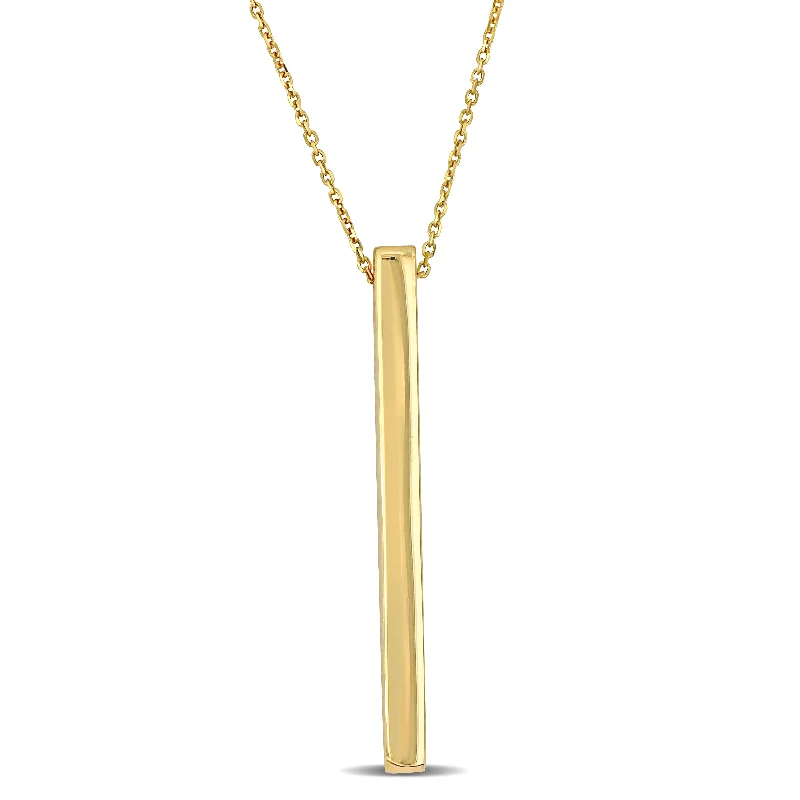 Exclusive Online Jewelry Sale – Don't Wait Mimi & Max Vertical Bar Necklace in 14k Yellow Gold - 16.5 in Exclusive Online Jewelry Sale – Don't Wait Mimi & Max Vertical Bar Necklace in 14k Yellow Gold - 16.5 in