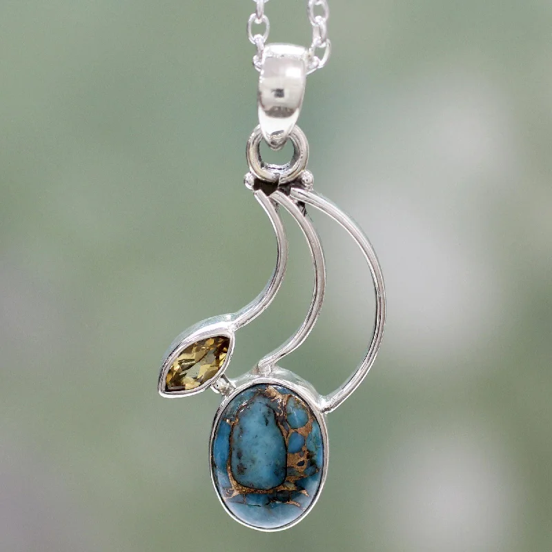 Limited Stock On Premium Jewelry At Low Prices Modern Mystique Turquoise & Sterling Silver Pendant Necklace Limited Stock On Premium Jewelry At Low Prices Modern Mystique Turquoise & Sterling Silver Pendant Necklace