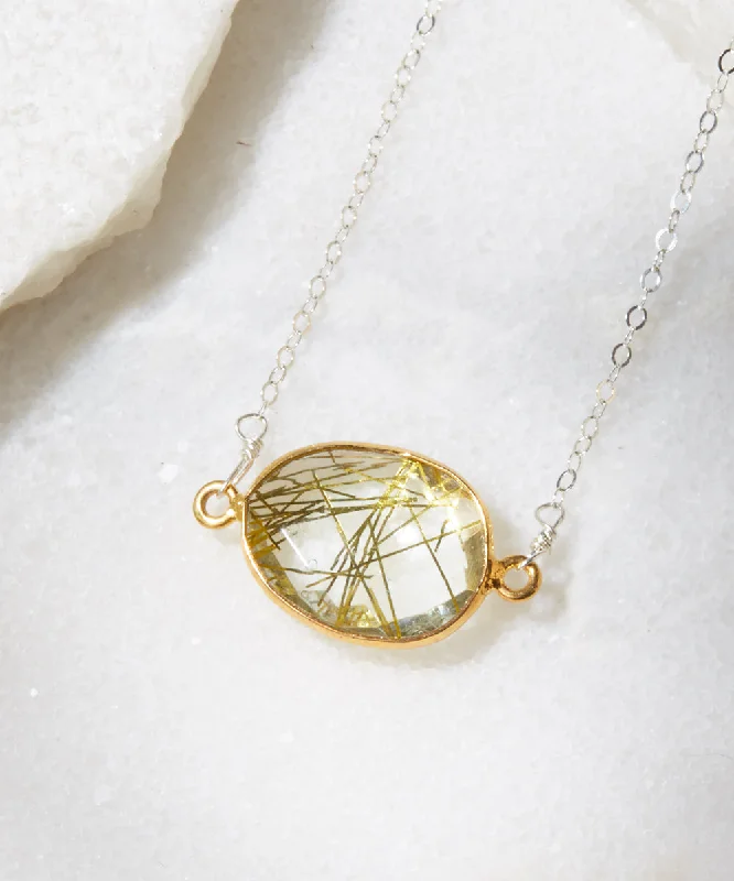 Personalized Jewelry Sale – Unique Pieces At Great Prices Mrs. Parker Demi Fine Necklace in Golden Rutilated Quartz Personalized Jewelry Sale – Unique Pieces At Great Prices Mrs. Parker Demi Fine Necklace in Golden Rutilated Quartz