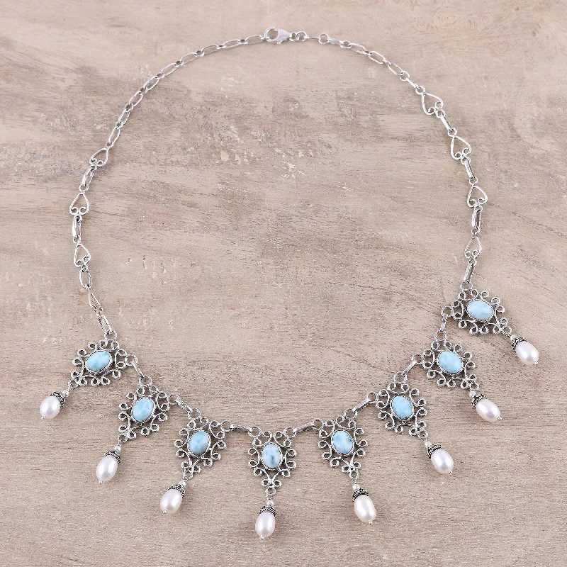 Elegant Jewelry, Exclusive Prices – Shop Now Ocean Halo Freshwater Pearl Necklace
