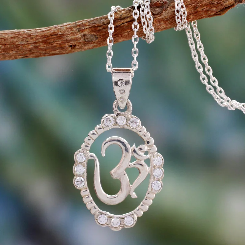 Affordable Luxury Jewelry For Every Occasion Peaceful Om Sterling Silver Pendant Necklace Affordable Luxury Jewelry For Every Occasion Peaceful Om Sterling Silver Pendant Necklace