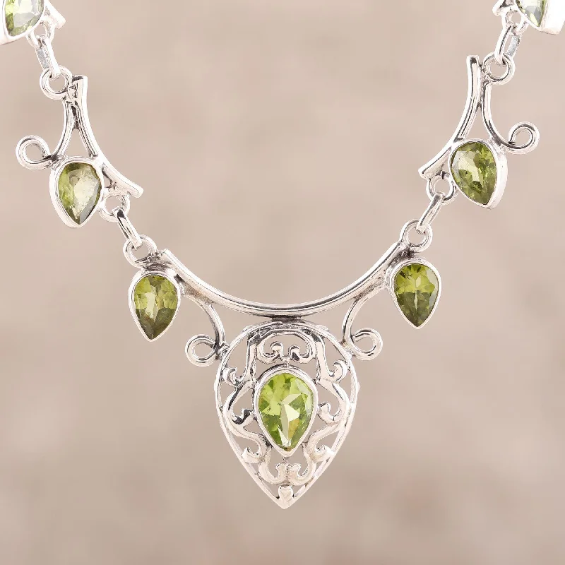 Shine Without Limits – Jewelry Sale Happening Now Peridot & Sterling Silver Garden Necklace Shine Without Limits – Jewelry Sale Happening Now Peridot & Sterling Silver Garden Necklace