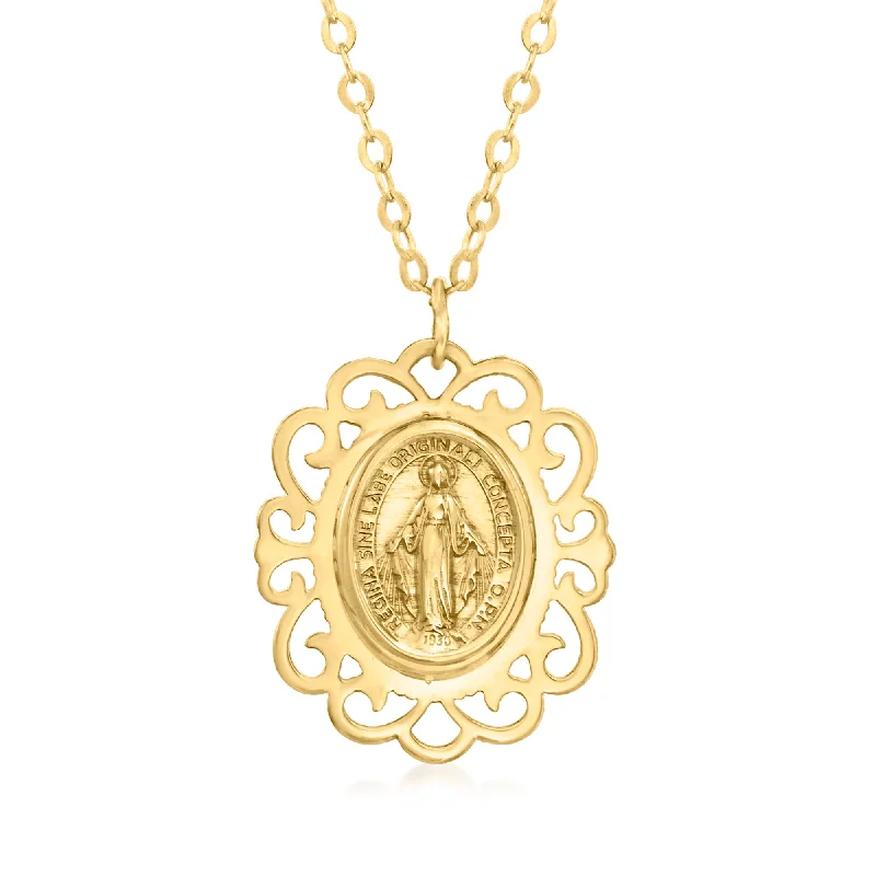 Jewelry Clearance Sale – Final Reductions Ross-Simons Italian 14kt Yellow Gold Miraculous Medal Pendant Necklace Jewelry Clearance Sale – Final Reductions Ross-Simons Italian 14kt Yellow Gold Miraculous Medal Pendant Necklace