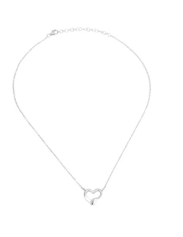 Bestselling Jewelry At Special Promotional Rates Straight To The Heart Necklace In Silver Bestselling Jewelry At Special Promotional Rates Straight To The Heart Necklace In Silver