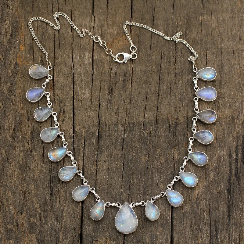 Elegant Rose Gold Jewelry For A Stylish Touch Teardrop Rainbow Moonstone Pendant Necklace Elegant Rose Gold Jewelry For A Stylish Touch Teardrop Rainbow Moonstone Pendant Necklace