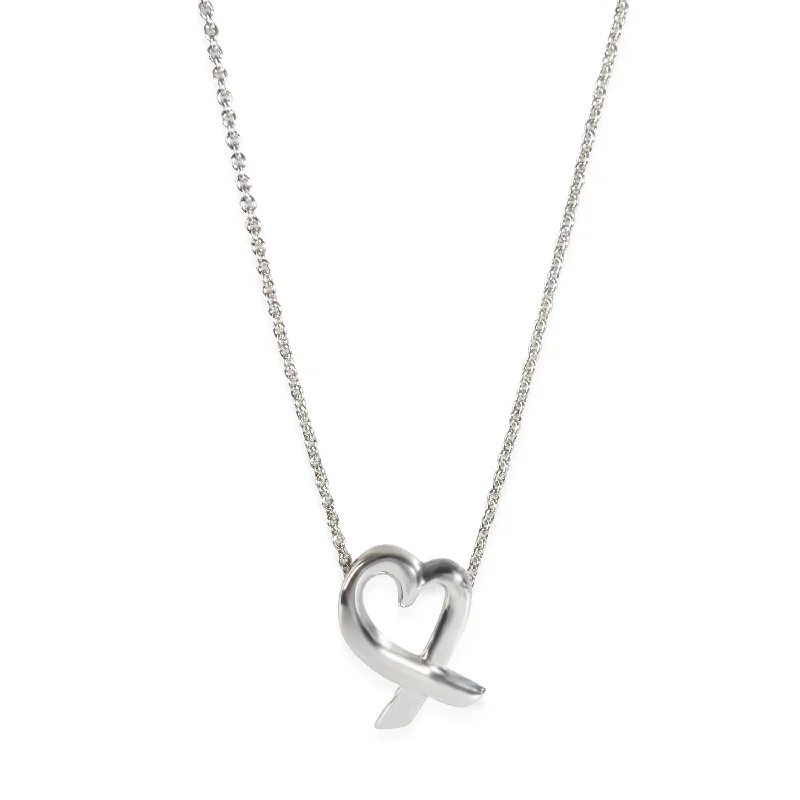 Tiffany & Co. Paloma Picasso Loving Heart Pendant in  Sterling Silver