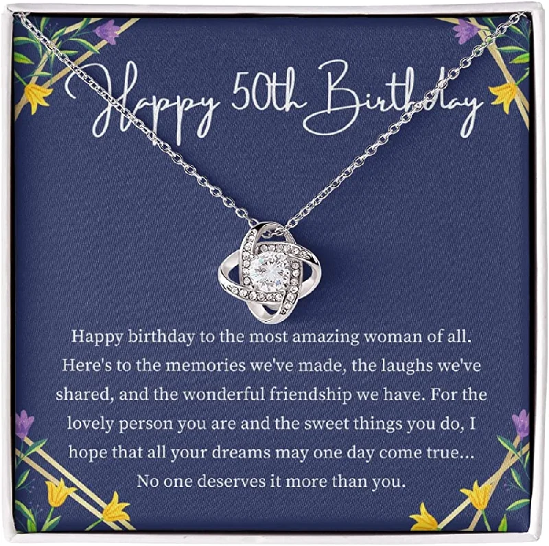 Personalized Jewelry Sale – Meaningful Gifts At Great Prices 50th Birthday necklace Love Knot Necklace Personalized Birthday Jewelry Necklace Fiftieth for Friend Love Knot. Personalized Jewelry Sale – Meaningful Gifts At Great Prices 50th Birthday necklace Love Knot Necklace Personalized Birthday Jewelry Necklace Fiftieth for Friend Love Knot.