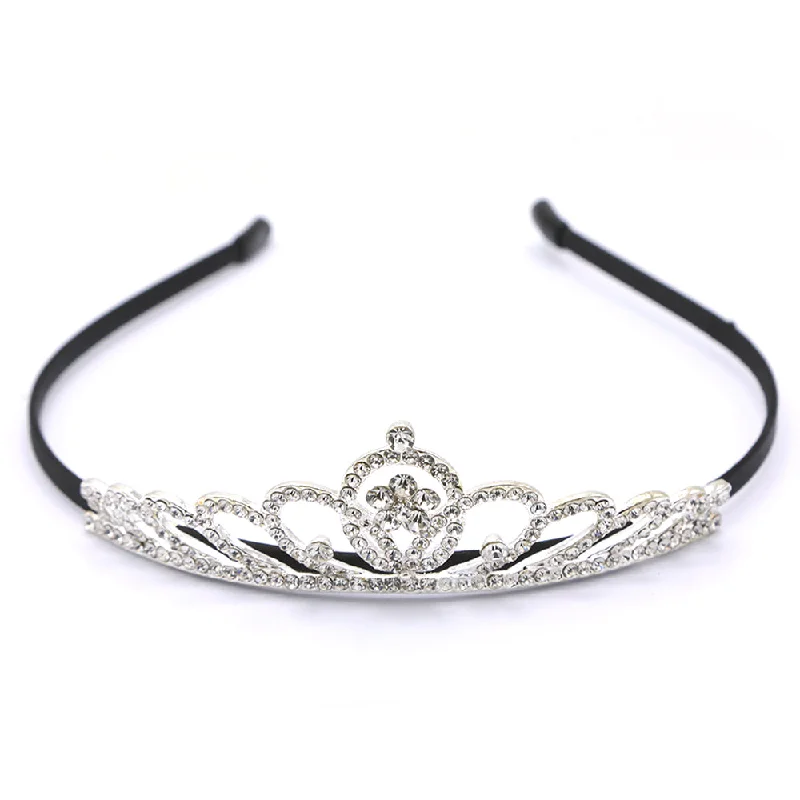 Premium Jewelry Now Available At Special Discounts Crown Hair Band - Silver