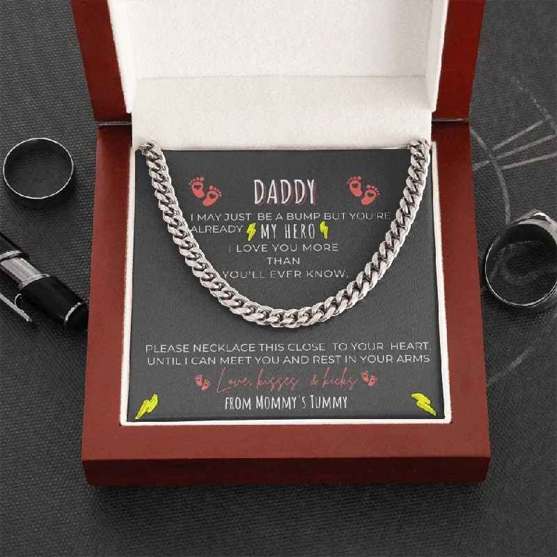 High-End Sparkle, Low-End Prices – Jewelry Sale Live Daddy To Be You Are My Hero From Baby Bump Cuban Link Chain Daddy To Be Cuban Link Necklace Gift First Time Dad Gift
