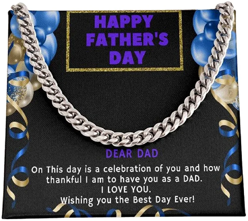 Make Your Outfit Shine With Discounted Jewelry Dear Dad Happy Fathers Day On This Day Cuban Link Chain Necklace For Dad Necklace For Father's Day Gift For Father's Make Your Outfit Shine With Discounted Jewelry Dear Dad Happy Fathers Day On This Day Cuban Link Chain Necklace For Dad Necklace For Father's Day Gift For Father's