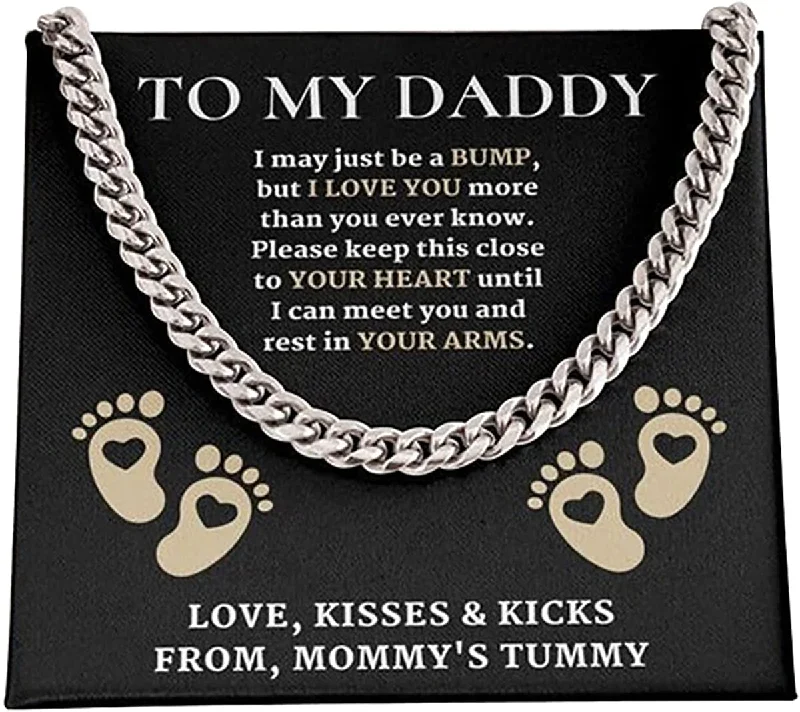 Jewelry Deals That Sparkle – Shop Today From a bump to daddy Dad Necklace New Daddy Gift Daddy to be Gift To My Daddy from a bump Father's Day Gift Dad Jewelry Deals That Sparkle – Shop Today From a bump to daddy Dad Necklace New Daddy Gift Daddy to be Gift To My Daddy from a bump Father's Day Gift Dad