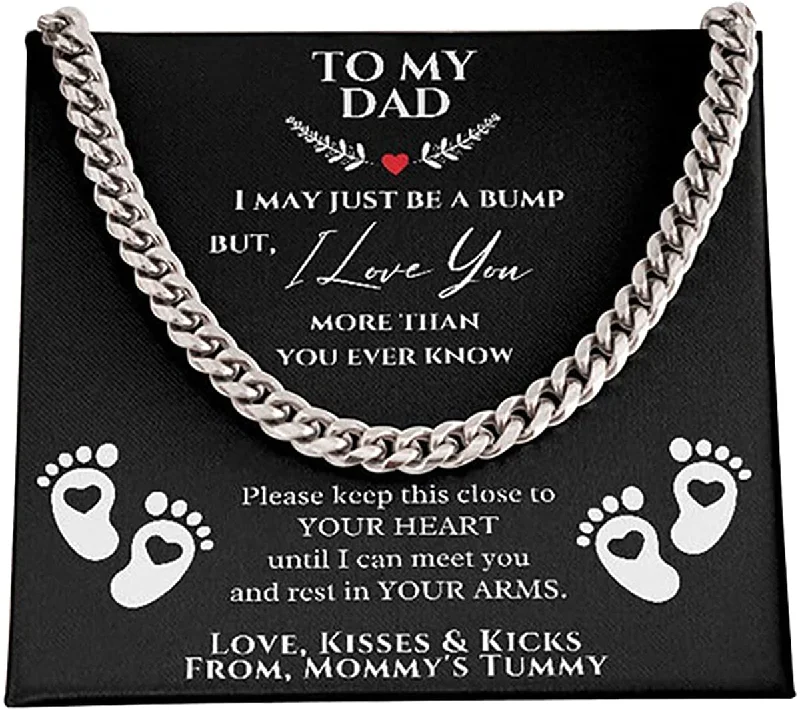 Your Dream Jewelry At Dream Prices From a bump to daddy Dad Necklace New Daddy Gift Daddy to be Gift To My Daddy from a bump Father's Day Gift New Your Dream Jewelry At Dream Prices From a bump to daddy Dad Necklace New Daddy Gift Daddy to be Gift To My Daddy from a bump Father's Day Gift New