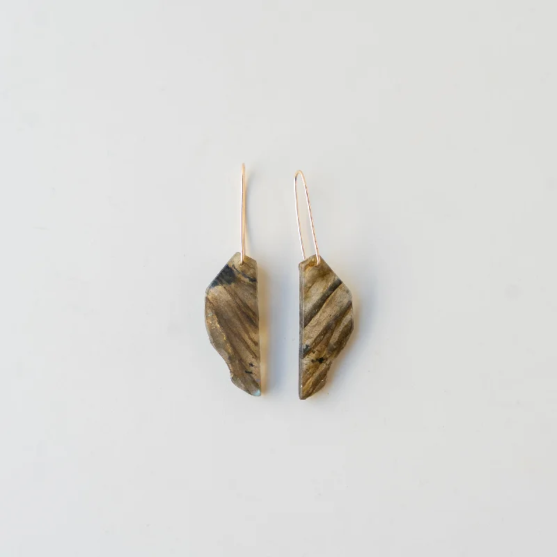 Exclusive Jewelry Bundles At Discounted Prices Labradorite Sliced Stone Earrings